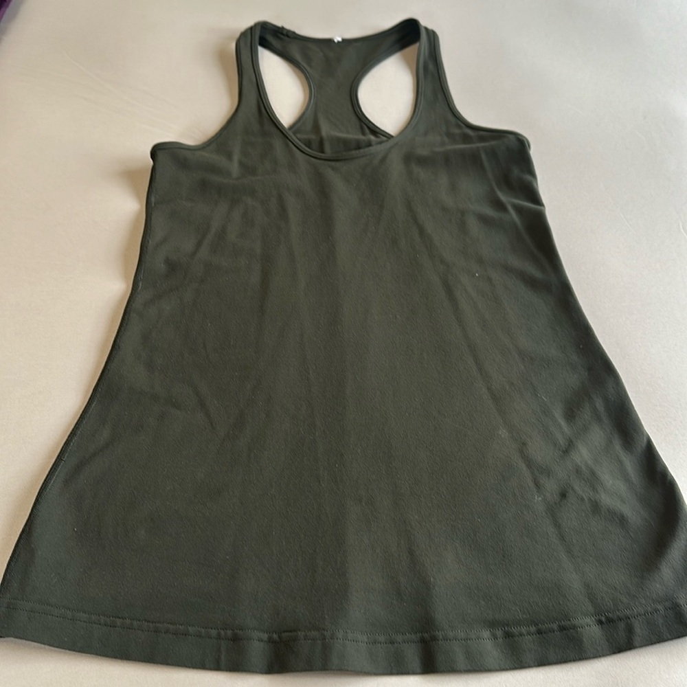 Lululemon Cool Racerback Tank olive green